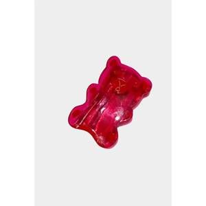 NEW SOLAR ECLIPSE women's gummy bear claw clip in red